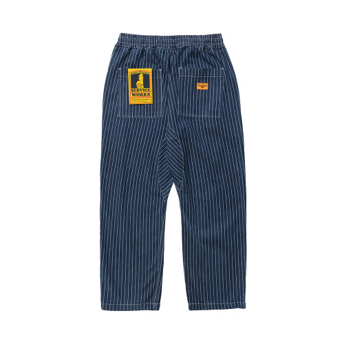 Service Works Unisex παντελόνι Pinstripe Denim Chef Pants